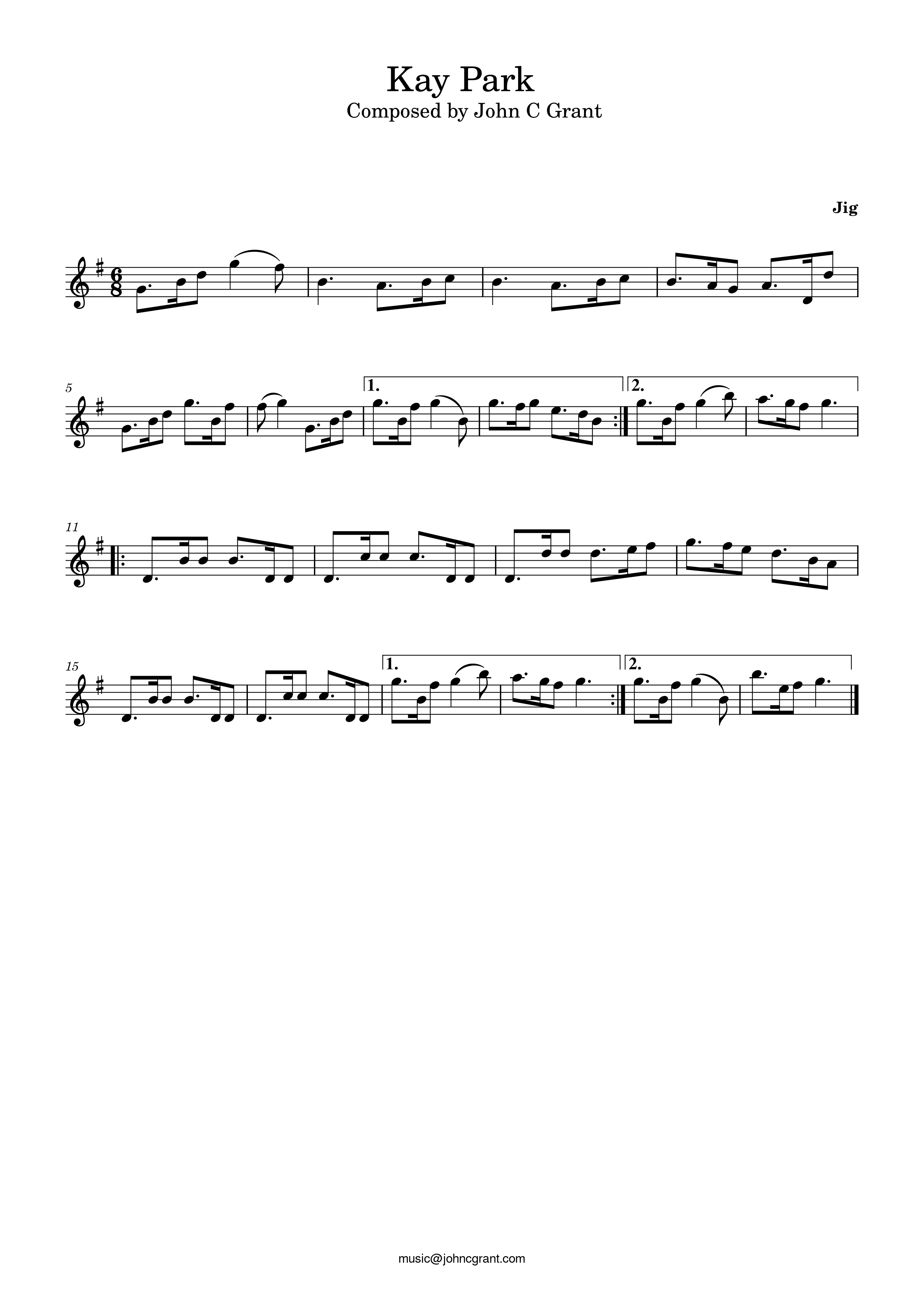 Kay Park - Composed by John C Grant (https://johncgrant.com). Traditional composer from Kilmarnock, Ayrshire, Scotland.