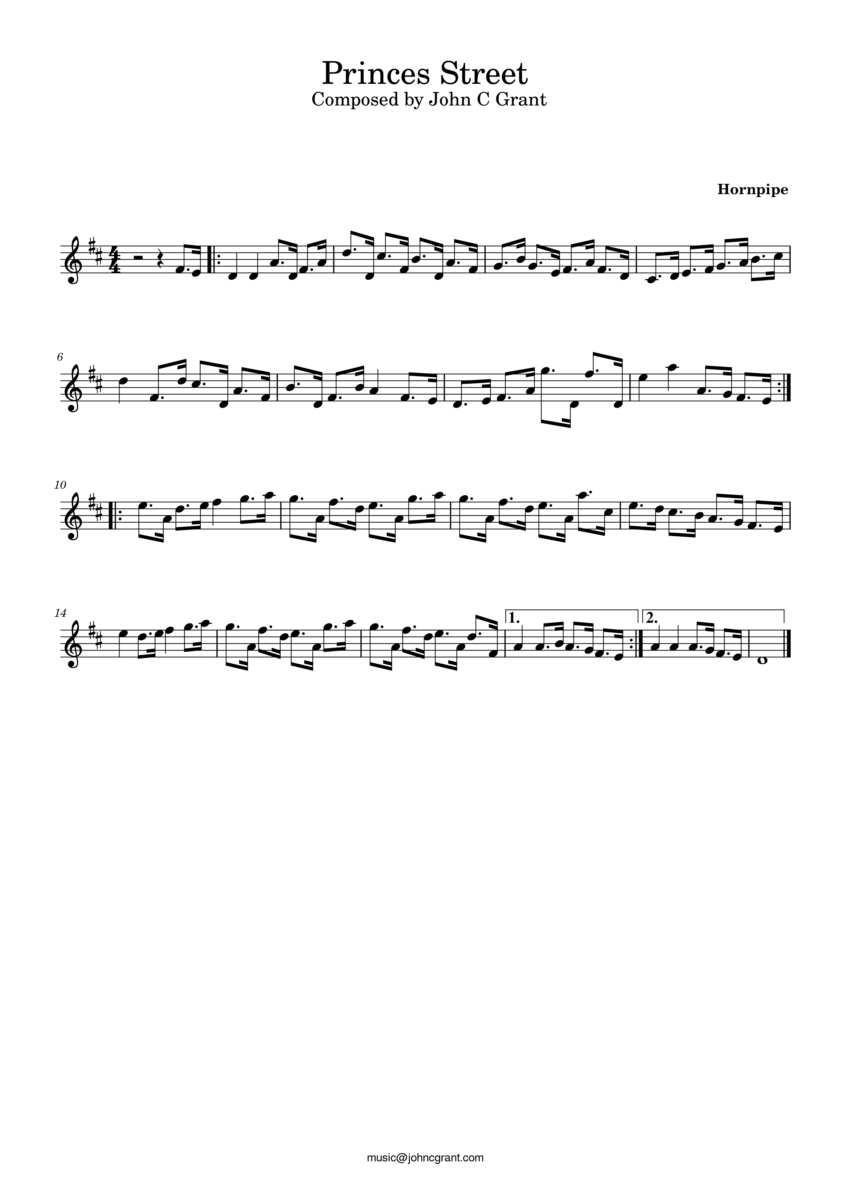 Princes Street - Composed by John C Grant (https://johncgrant.com). Traditional composer from Kilmarnock, Ayrshire, Scotland.
