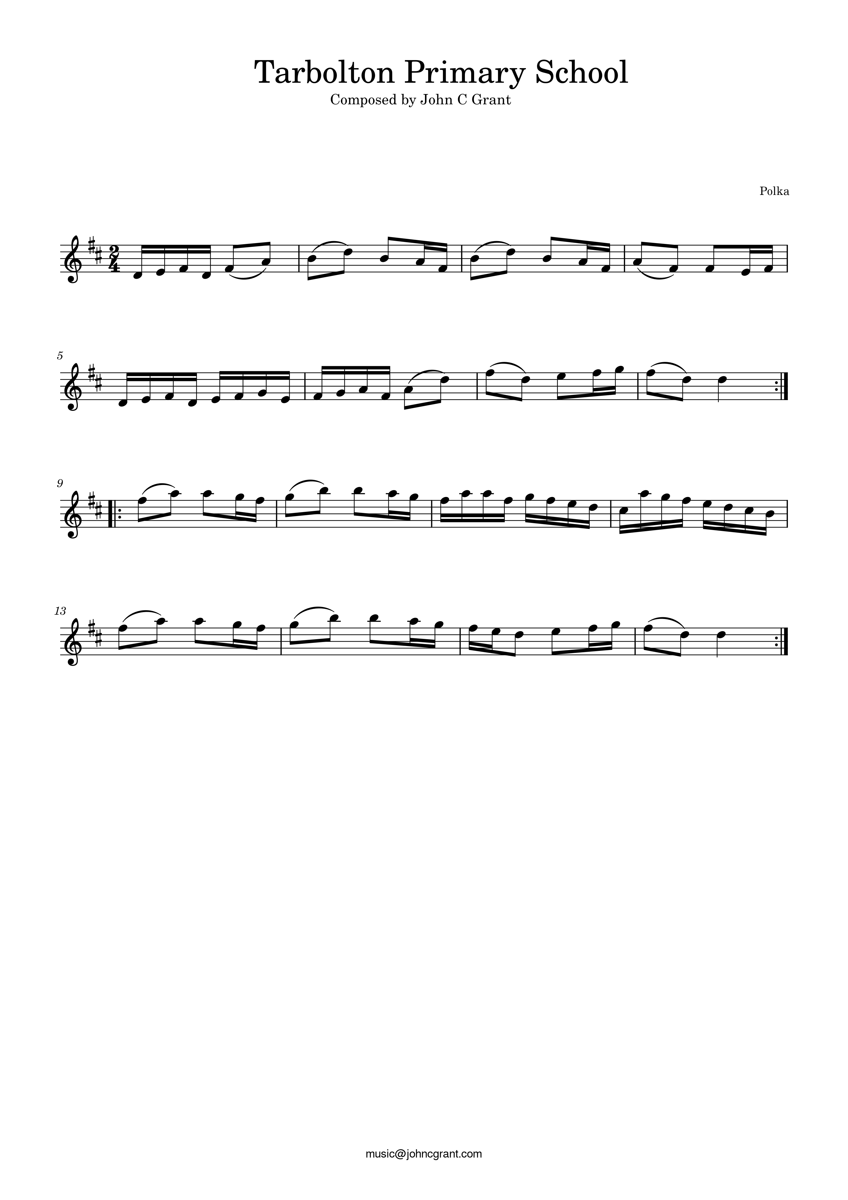 Tarbolton Primary School - Composed by John C Grant (https://johncgrant.com). Traditional composer from Kilmarnock, Ayrshire, Scotland.